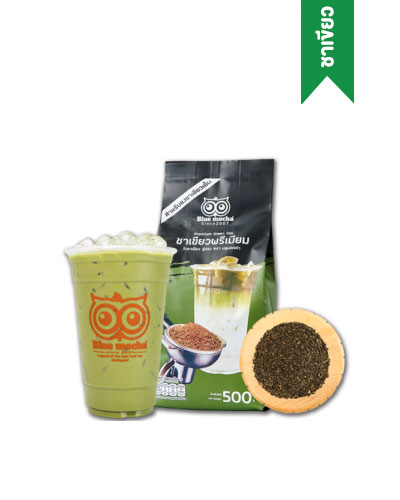 ชาเขียวพรีเมียม ใบชาบลูมอคค่า bluemocha